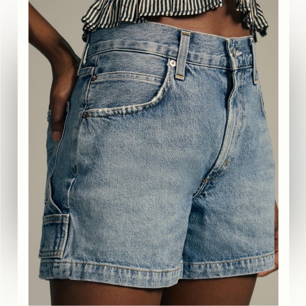 AGOLDE Magda Denim Cargo Shorts